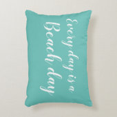 ビーチデイターコイズスクリプトビーチアクセント枕 アクセントクッション (正面(垂直))