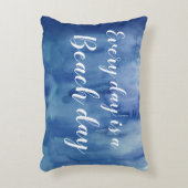 ビーチデイネイビースクリプトビーチアクセントピロー アクセントクッション (正面(垂直))