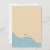 ビーチデイ招待状 招待状 (裏面)