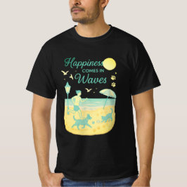 ビーチデイ・ブリス 海辺のヴィンテージ ペット愛好者Tシャツ Tシャツ