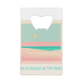 ビーチデザイン クレジットカード栓抜き (正面)