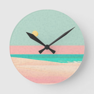 ビーチデザイン ラウンド壁時計