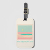 ビーチデザイン ラゲッジタグ (正面縦)