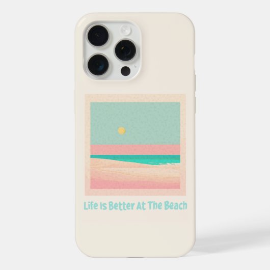ビーチデザイン iPhoneケース (裏面)