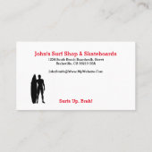 ビーチデザインQRコード化パーソナライズされた名刺 名刺 (裏面)