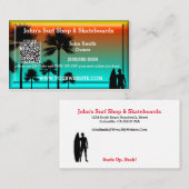 ビーチデザインQRコード化パーソナライズされた名刺 名刺 (正面/裏面)