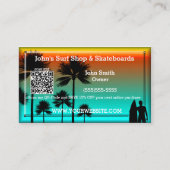 ビーチデザインQRコード化パーソナライズされた名刺 名刺 (正面)