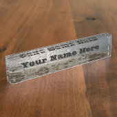 ビーチデスク名プレート デスクネームプレート (側面)