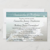 ビーチデスティネーションウェディング招待状、アクアサーフ 招待状 (正面)