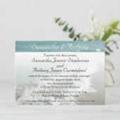 ビーチデスティネーションウェディング招待状、アクアサーフ 招待状 (スタンド正面)