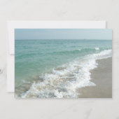 ビーチデスティネーションウェディング招待状、アクアサーフ 招待状 (裏面)