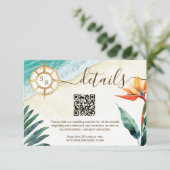 ビーチデスティネーションパスポートコンパスQRコード詳細 エンクロージャーカード (スタンド正面)