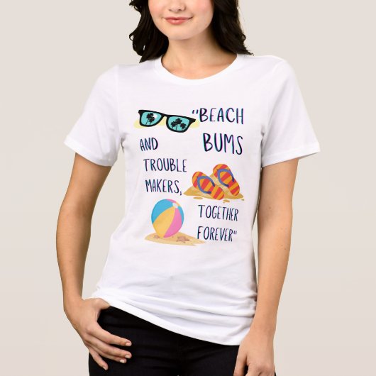 ビーチデークォート トライブレンドTシャツ (正面)