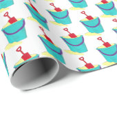 ビーチトイズサンドバケットペイルショベルサマーバケーション ラッピングペーパー (ロールコーナー)