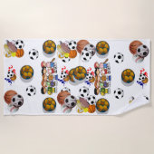 ビーチトゥールズスポーツ ビーチタオル (正面)