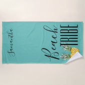 ビーチトライブ ブライズルームパーティー ガールズトリップ ウィークエンド ビーチタオル (正面)