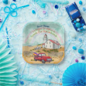 ビーチトラックライトハウス ペーパープレート (パーティー)