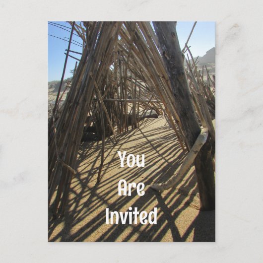 ビーチトリップギャザリングファミリー懇親会招待状 ポストカード (正面)