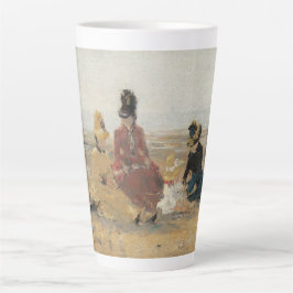 ビーチトルビル1887年Eugene Boudin カフェラテマグ