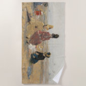 ビーチトルビル1887年Eugene Boudin ビーチタオル (正面)
