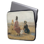 ビーチトルビル1887年Eugene Boudin ラップトップスリーブ (正面左)