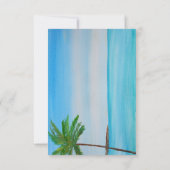 ビーチトロピカルアイランドサマーウェディングRSVP 出欠カード (裏面)