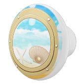 ビーチトロピカルクルーズポートホール&シーシェル セラミックノブ (右)