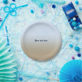 ビーチトロピカルグラデーションブルーウェディングパーティープレート ペーパープレート (パーティー)