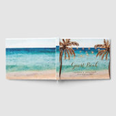 ビーチトロピカルサマー結婚ズのゲストブック ゲストブック (全面)