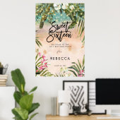 ビーチトロピカルスイート16ウェルカムサインポスター ポスター (ホームオフィス)