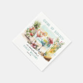 ビーチトロピカルテーマのカクテルバースデーパーティー スタンダードカクテルナプキン (角)