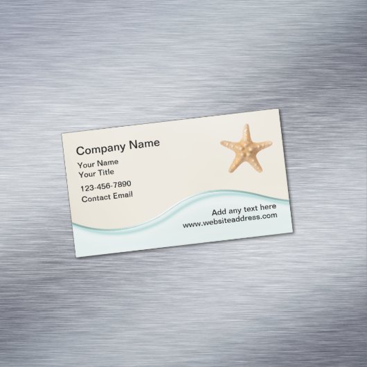 ビーチトロピカルテーマ実在エテート マグネット名刺 (インサイチュ)