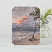 ビーチトロピカルパームブライダルシャワー 招待状 (スタンド正面)