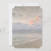 ビーチトロピカルパームブライダルシャワー 招待状 (裏面)