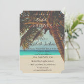 ビーチトロピカルパームブライダルシャワー 招待状 (スタンド正面)