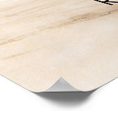 ビーチトロピカルパ結婚ーム歓迎の看板ポスター ポスター (角)