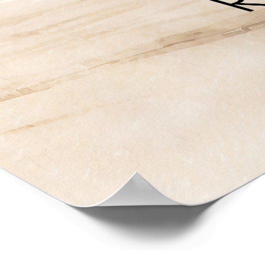 ビーチトロピカルパ結婚ーム歓迎の看板ポスター ポスター (角)