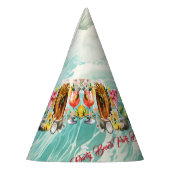 ビーチトロピカルフルーツカクテルバチェロレッテ パーティーハット (左)