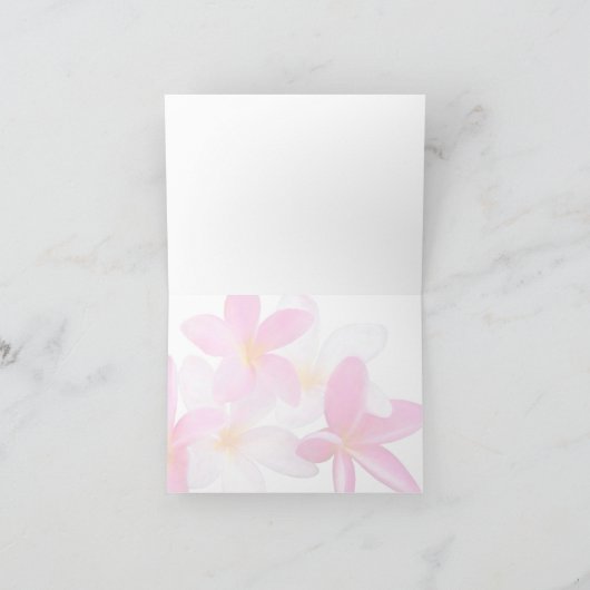 ビーチトロピカルフローラハ結婚ワイズサンキュー サンキューカード (内部)