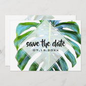 ビーチトロピカルリーフトレンディーグリーンリザートザデイト セーブザデート (正面/裏面)