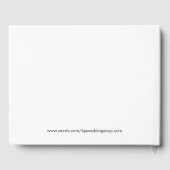 ビーチトロピカル結婚シーサイドまたはシャワーゲストブック ゲストブック (裏面)