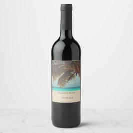 ビーチトロピカル パーム ワインラベル