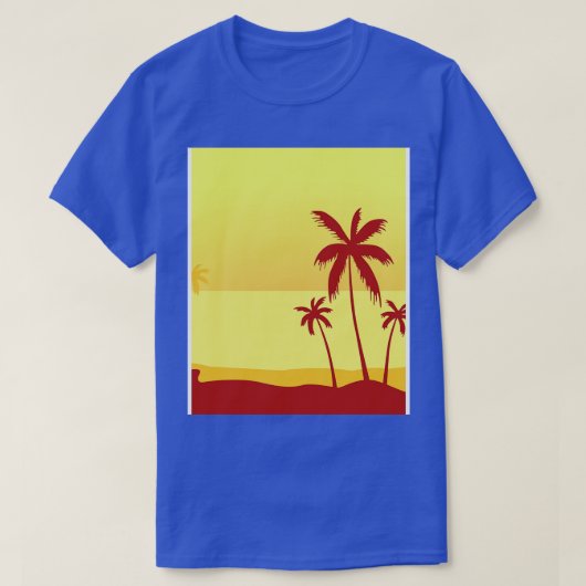 ビーチトロピカルTシャツ1 Tシャツ (デザイン正面)