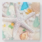 ビーチトロピカンテーマ飲み物用コースター ストーンコースター (正面)