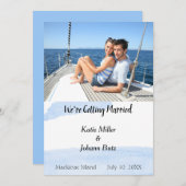 ビーチトロピッ航海のク写真Save the Date セーブザデート (正面/裏面)