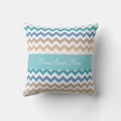 ビーチトーンシェブロン クッション (裏面)