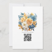 ビーチトーンフローラサマー結婚ズ 招待状 (裏面)