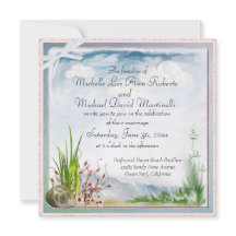 ビーチドゥンロマンスクエア結婚式招待状