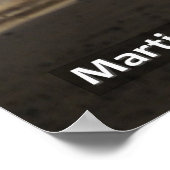 ビーチドッグアットサンセット ポスター (角)