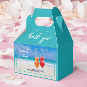 ビーチドリンクサンキューボックス結婚式の引き出物 フェイバーボックス